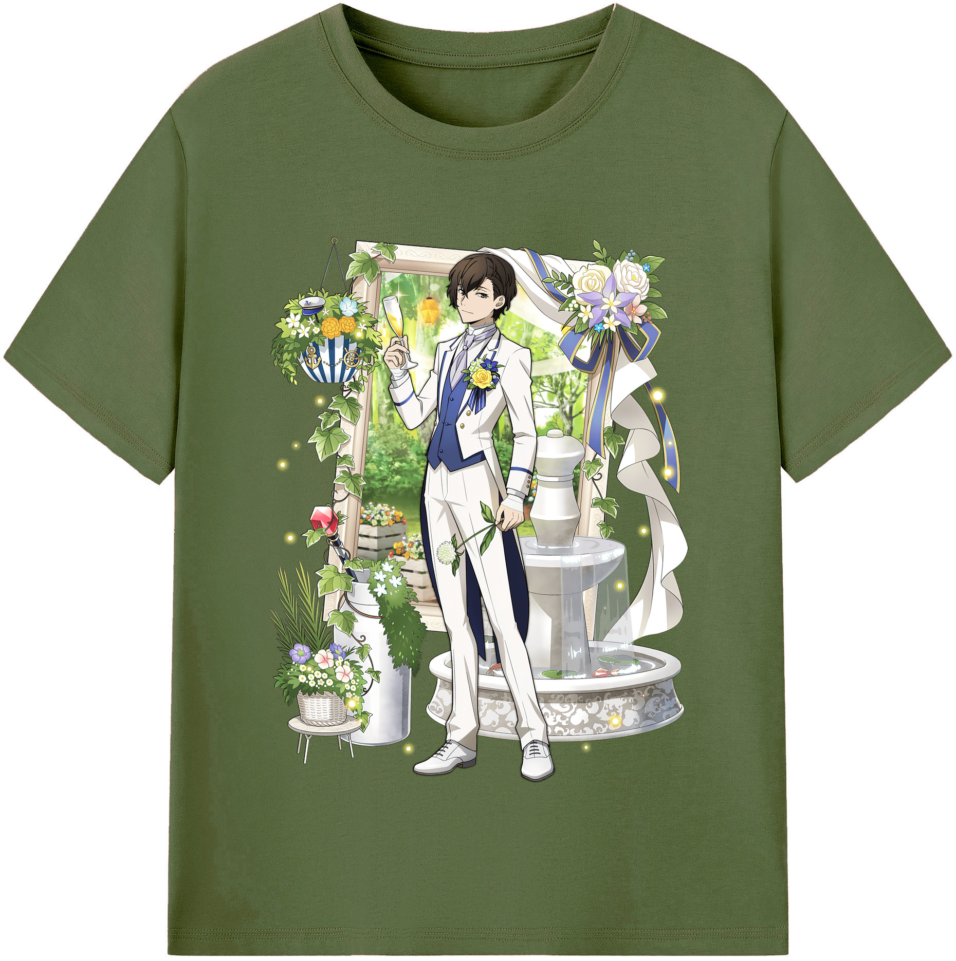 （画像用） 文豪ストレイドッグス Bungo Stray Dogs 綿100％半袖Tシャツ（フロントプリント）